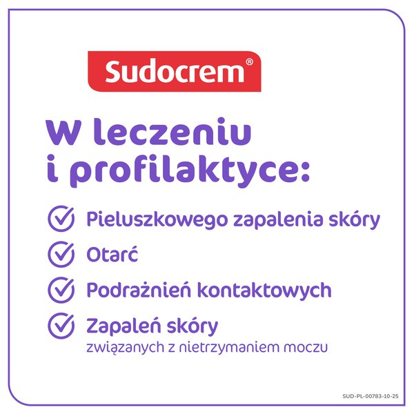 Sudocrem Expert, krem barierowy, pieluszkowe zapalenie skóry, otarcia, 250 g