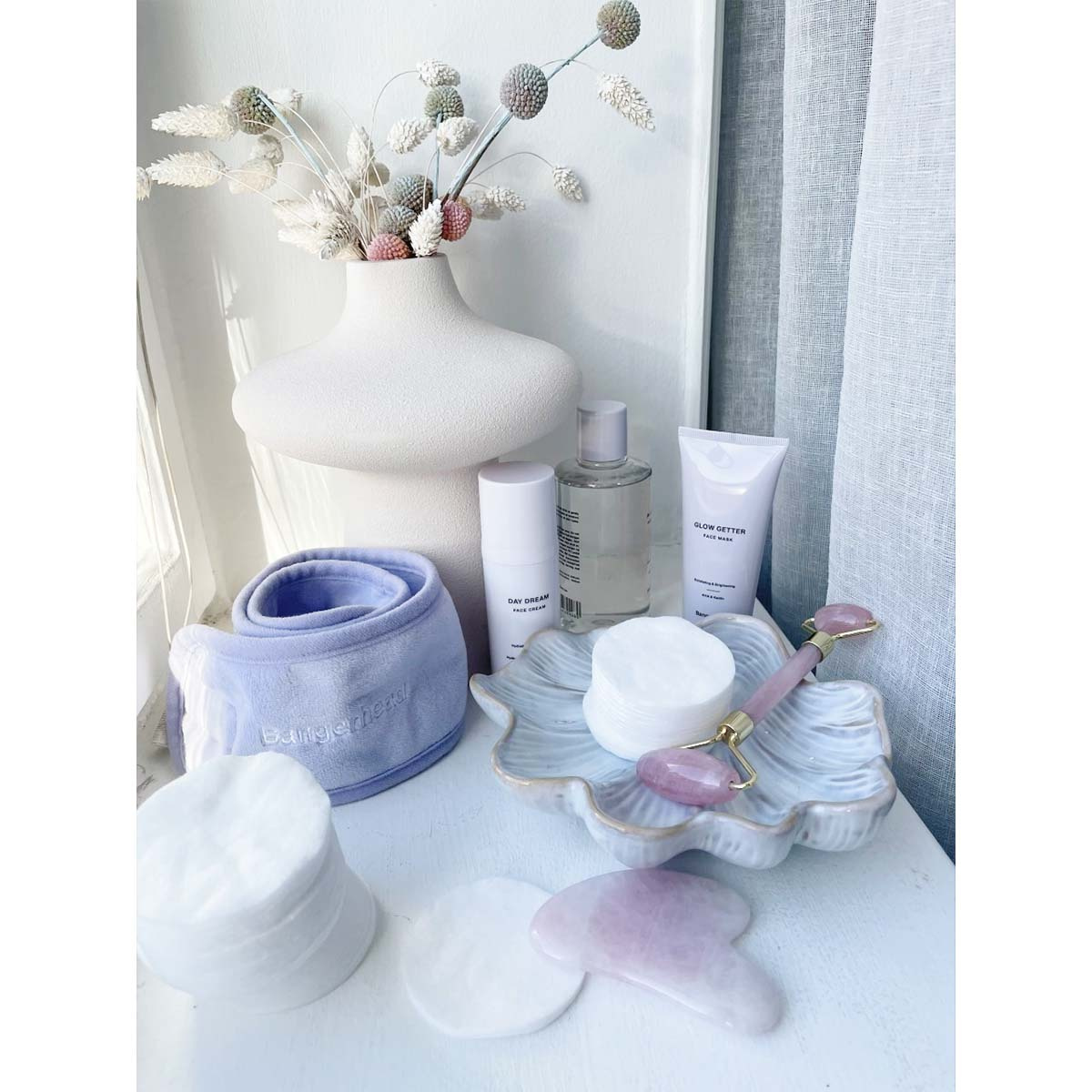 By Bangerhead Rose Quartz Facial Roller