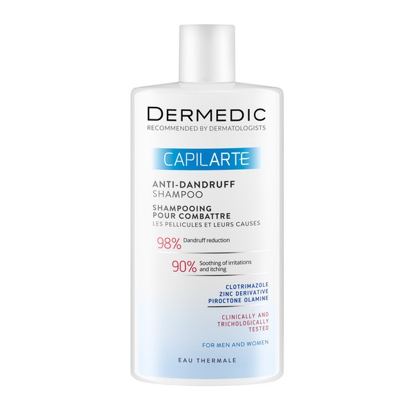 Dermedic Capilarte, szampon zwalczający łupież i jego przyczyny, 300 ml