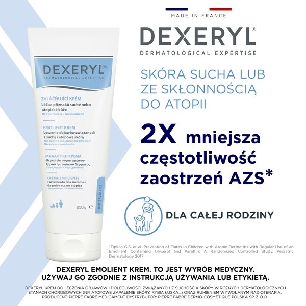 Dexeryl, krem emolient, 250 g