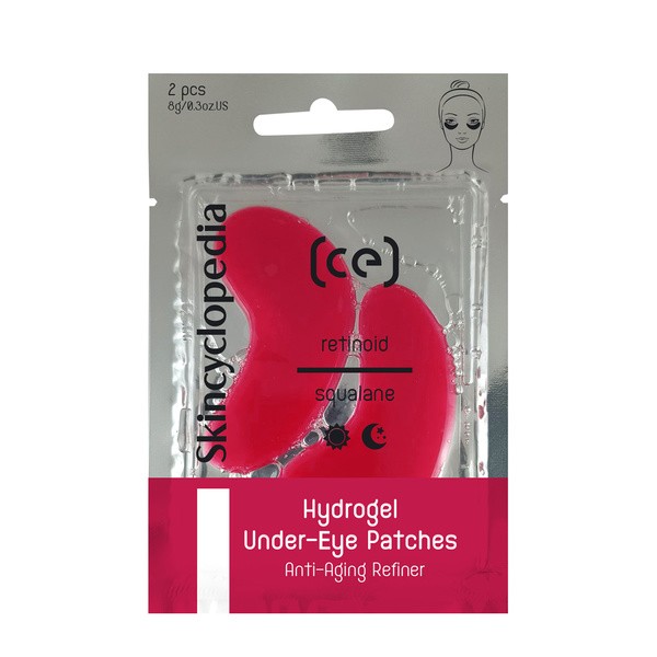 Skincyclopedia, hydrożelowe plastry pod oczy z retinolem, skwalanem, kwasem hialuronowym i kolagenem, 2 szt.