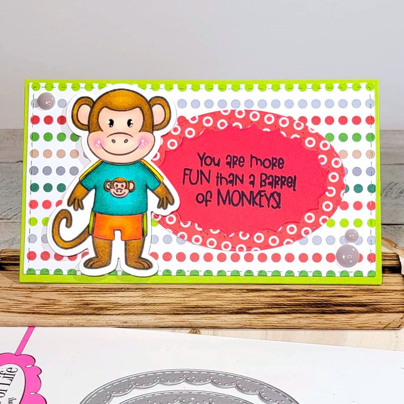Little Peeps Monkey Clear Stamp Set