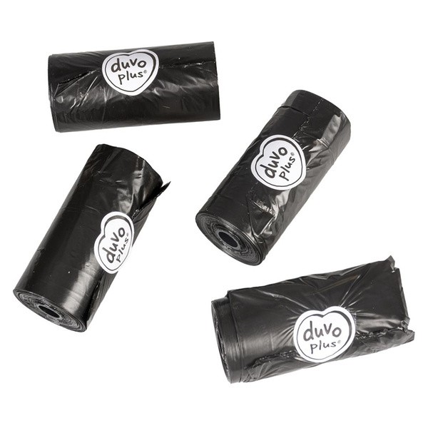 Duvoplus Classic, woreczki na psie odchody, czarne, 4 x 20 szt.
