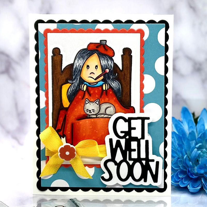 Stephie Doll Sick in Bed Clear Stamp Set