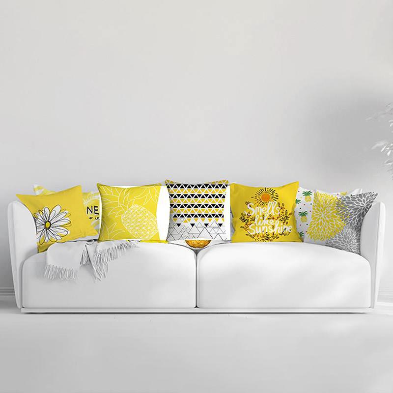 Candy Color Pillow Case Solid Color Polyester Throw Pillow Case Decorative Pillowcases Cover oreiller pour le lit