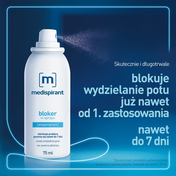 Medispirant, bloker w sprayu, 75 ml