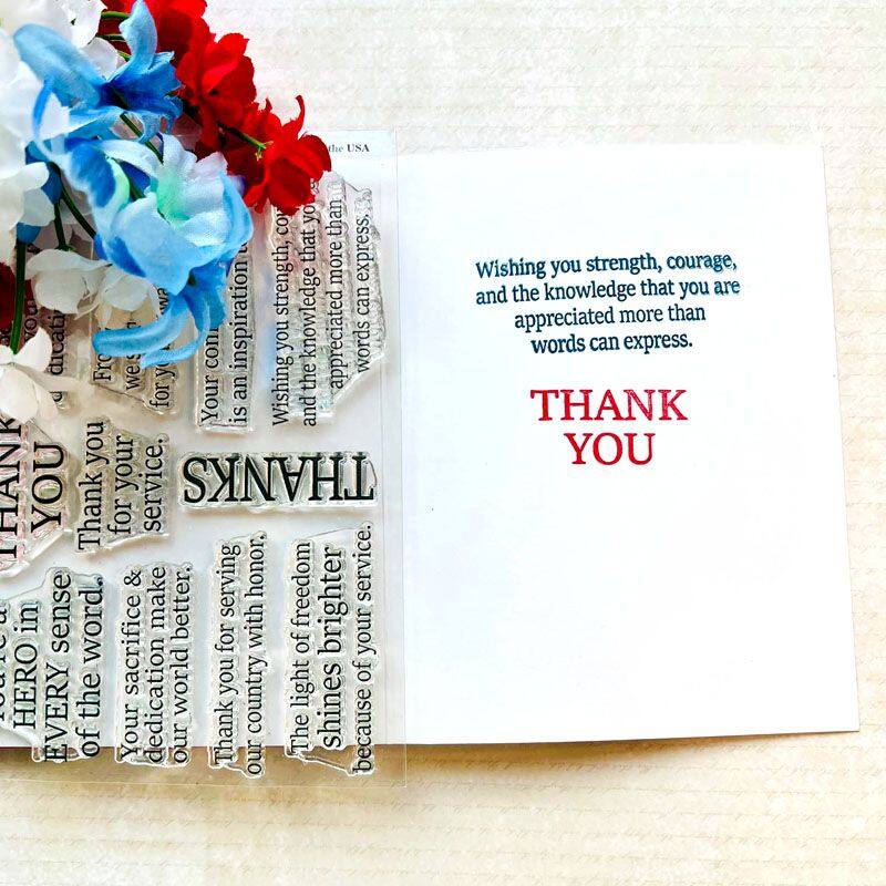 Military Thanks Clear Stamp Set