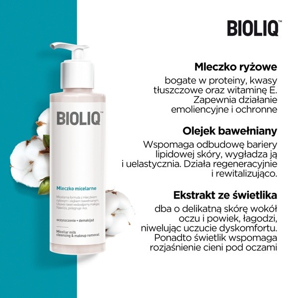 Bioliq Clean, mleczko micelarne, 135 ml