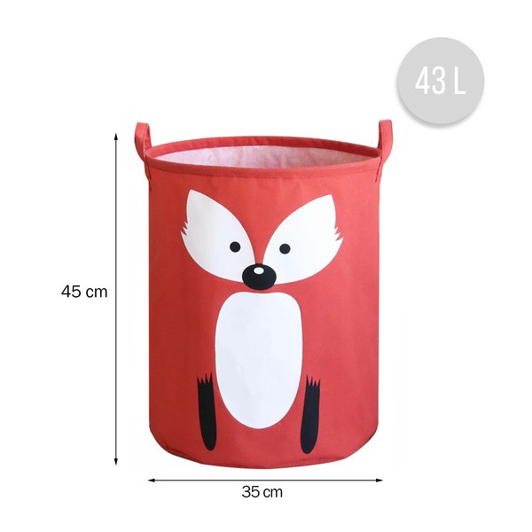 Sipo, kosz na zabawki, Lis, 1 szt.