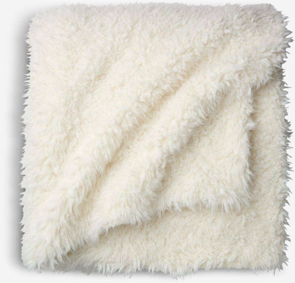 BALLBLOM BALLBLOM pels tæppe 130x180 hvid