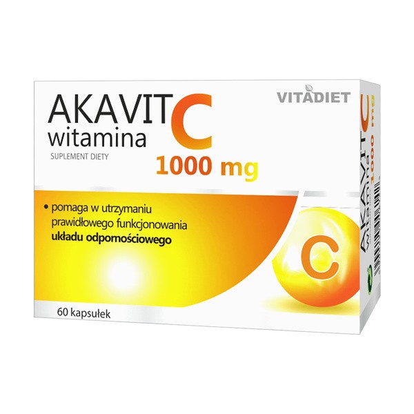 Akavit Witamina C 1000 mg, kapsułki twarde, 60 szt.