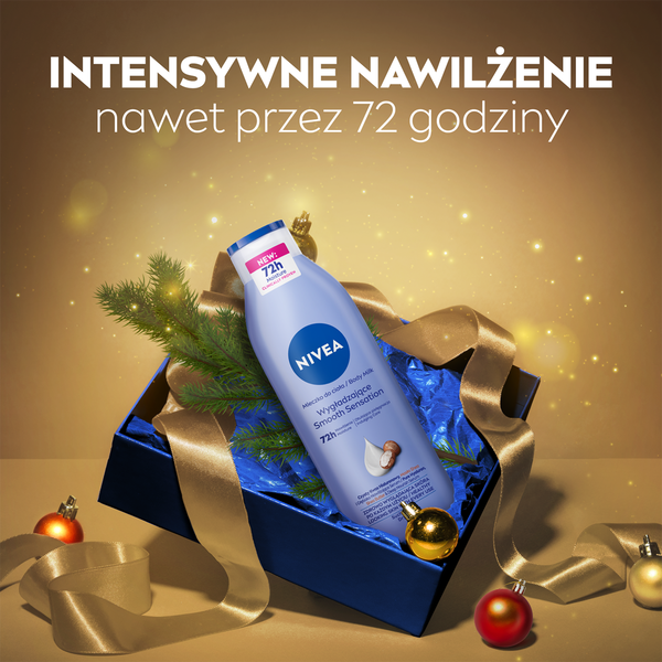 Zestaw Nivea Beauty Collection, kremowy żel pod prysznic, 250 ml + antyperspirany roll-on, 50 ml + krem do rąk, 100 ml + mleczko do ciała, 250 ml