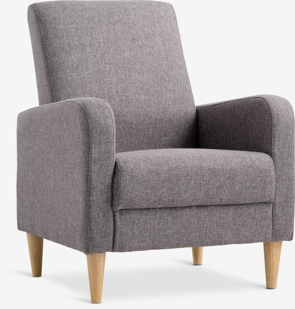 GEDVED GEDVED lænestol gråt stof