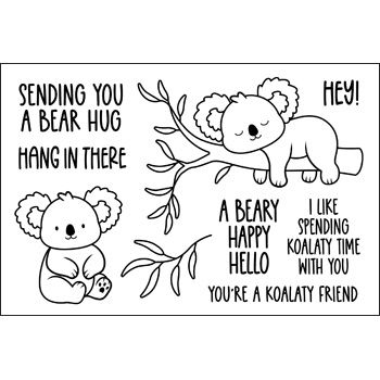 Koala Kuties Clear Stamps Set of 9