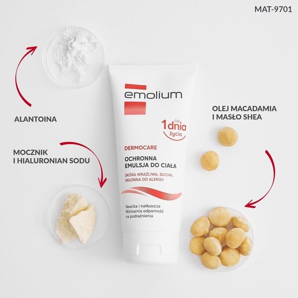 Emolium Dermocare, emulsja do ciała, 200 ml