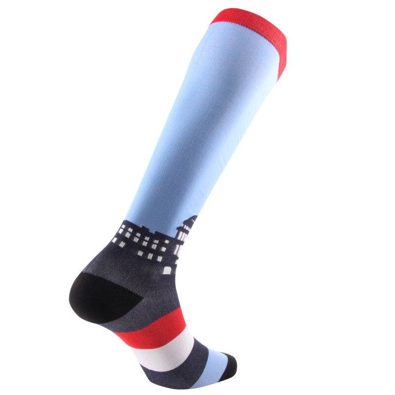 Men Compression Socks Anti Fatigue Pain Relief 15 20 MmHg Business Socks Long Compression Socks Women Travel Flight Socks