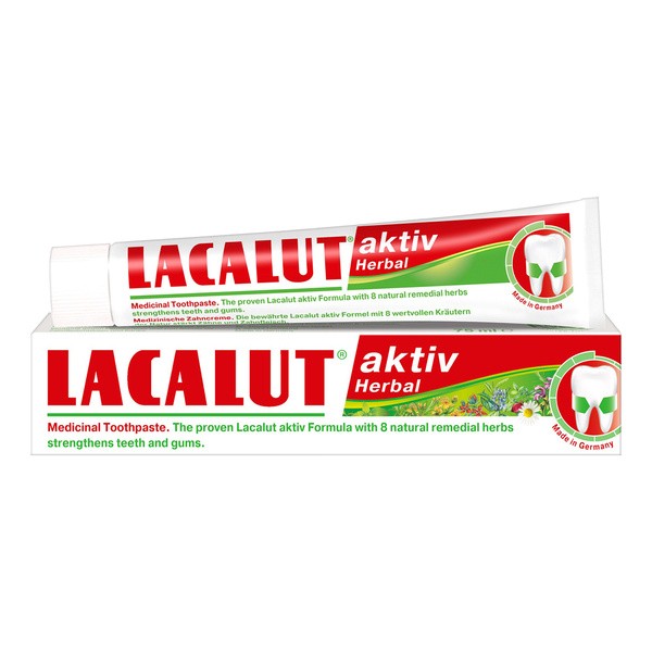 Lacalut Aktiv Herbal, pasta do zębów, 75 ml