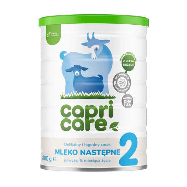 Capricare 2, mleko następne, powyżej 6. miesiąca życia, proszek, 800 g