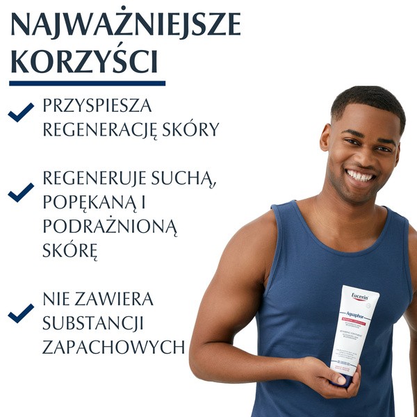 Eucerin Aquaphor, maść regenerująca do skóry suchej, popękanej i podrażnionej, dla dorosłych i niemowląt, 220 ml