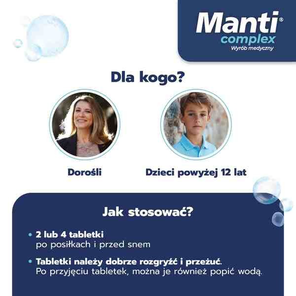 Manti Complex, tabletki do rozgryzania i żucia, 20 szt.