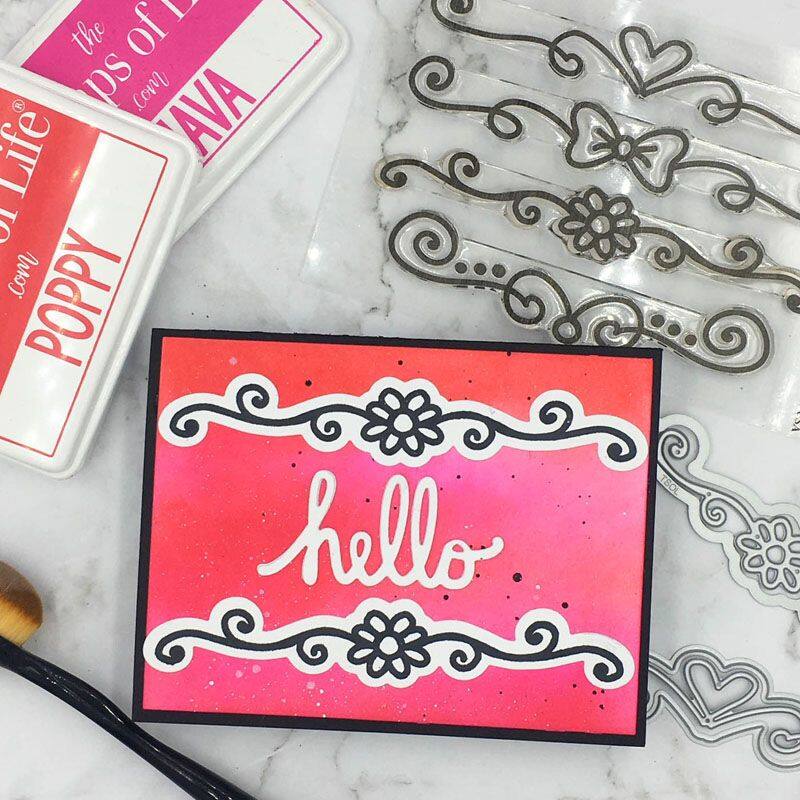 Flourish Borders Clear Stamp Set