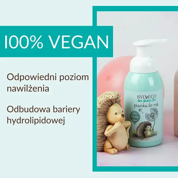 Sylveco dla dzieci 3+, borówkowa pianka do rąk, 290 ml