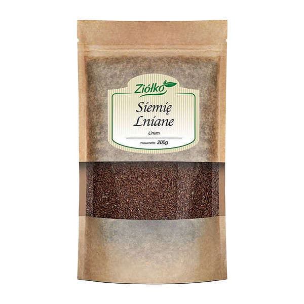 Ziółko, siemię lniane brązowe ziarno, 200 g