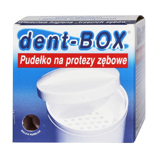Dentbox, pudełko na protezy zębowe, 1 szt.