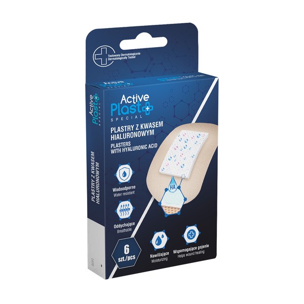 ActivePlast Special, plastry z kwasem hialuronowym, 6 szt.