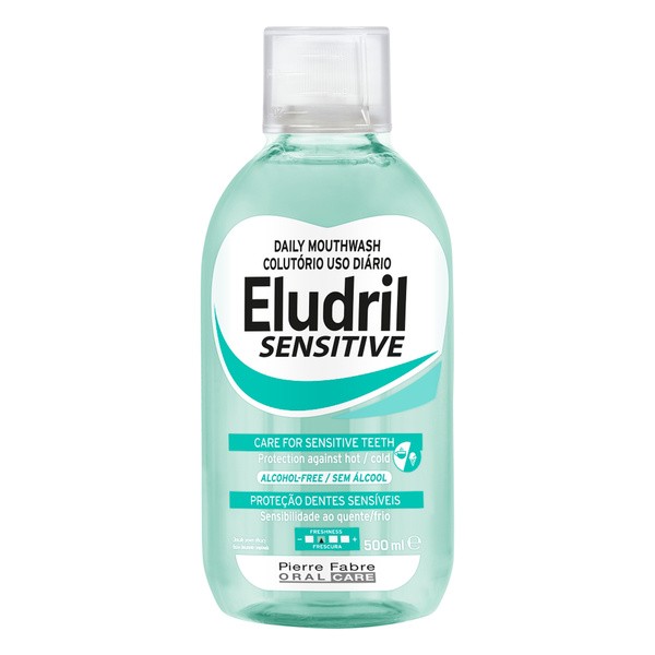 Eludril Sensitive, płyn do płukania jamy ustnej, 500 ml
