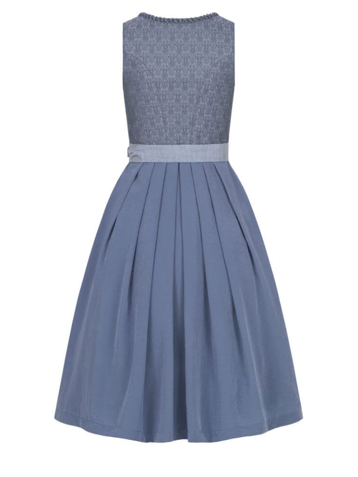 Nübler Midi Dirndl Elsa in Rauchblau günstig kaufen