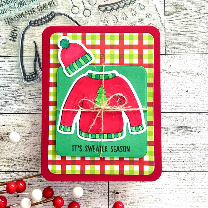 crazysweater2stamp Clear Stamp Set