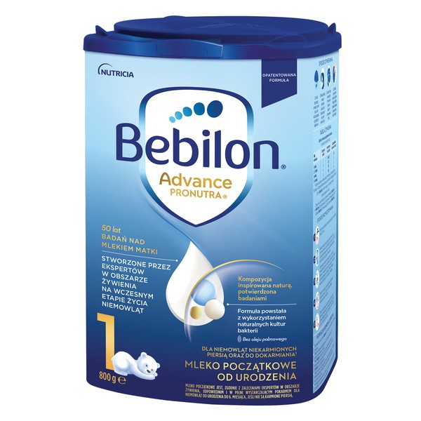 Bebilon Advance Pronutra 1, mleko początkowe od urodzenia, proszek, 800 g