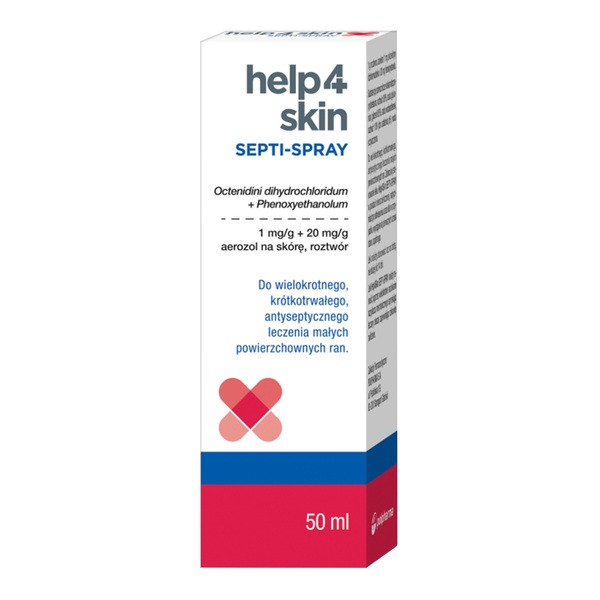 Help4Skin Septi-Spray, (1mg+20mg)/g, aerozol na skórę, 50 ml