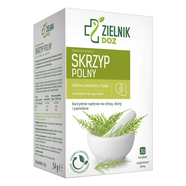 ZIELNIK DOZ Skrzyp polny, zioła do zaparzania, saszetki, 1,8 g, 30 szt.