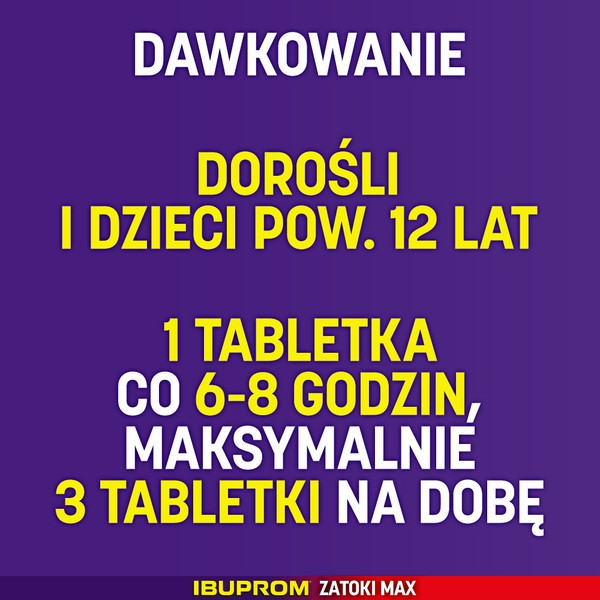 Ibuprom Zatoki Max, 400 mg + 60 mg, tabletki powlekane, 10 szt