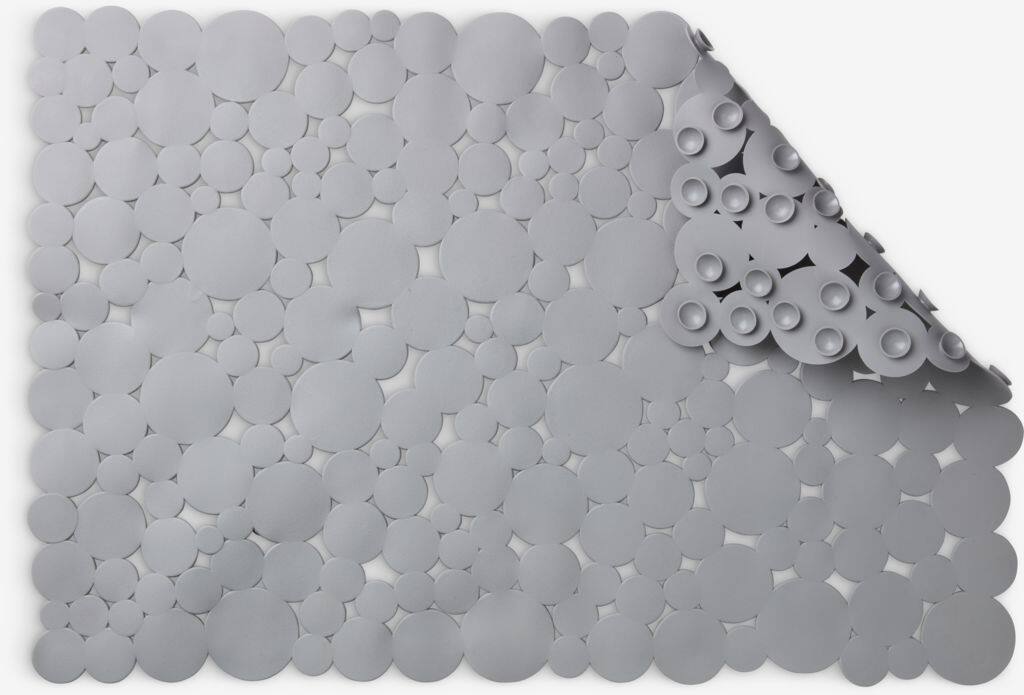 DELARY basis badeværelsestæppe DELARY 45x65 cm grå gummi