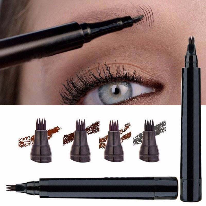 1 penna per trucco sopracciglia impermeabile a lunga durata per microblading, punta a forcella, matita liquida per sopracciglia, cosmetici TSLM1