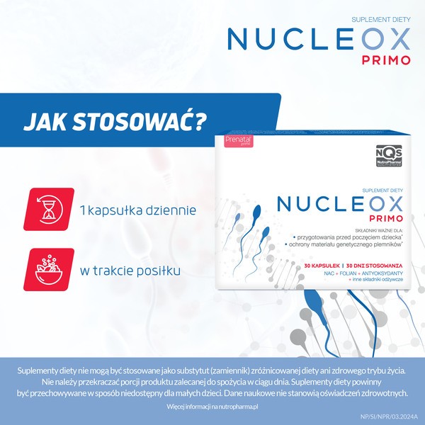 NutroPharma Nucleox Primo, kapsułki, 30 szt.