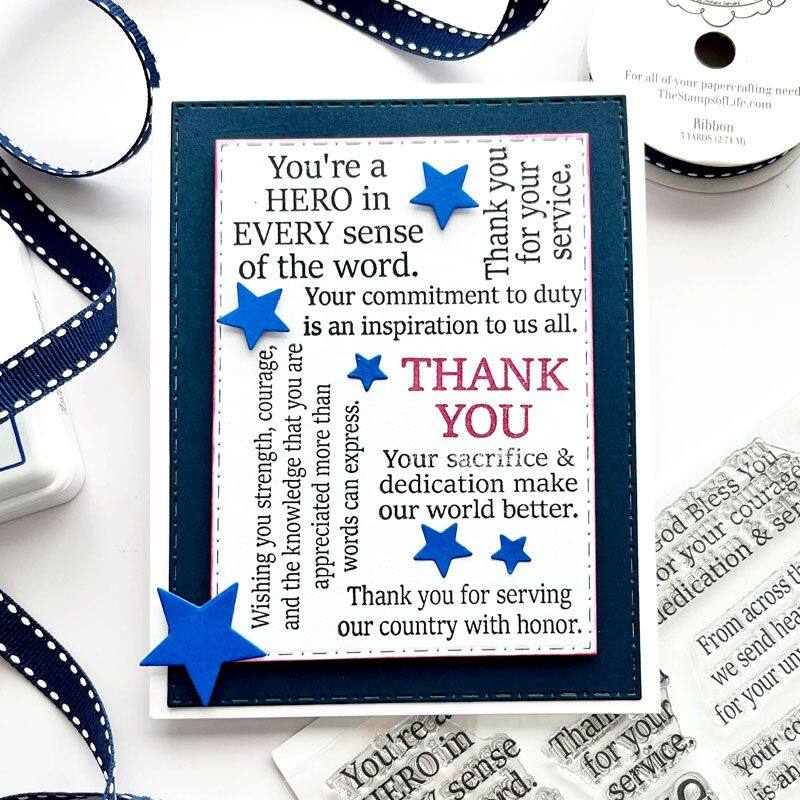 Military Thanks Clear Stamp Set