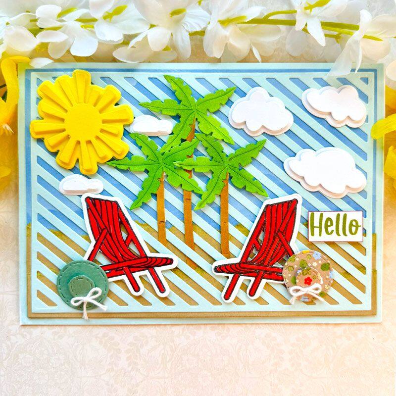Beach Time Clear Stamp Set of 12