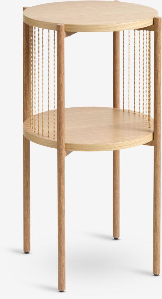 SNESLEV SNESLEV sengebord, 1 hylde, egetræsfarvet