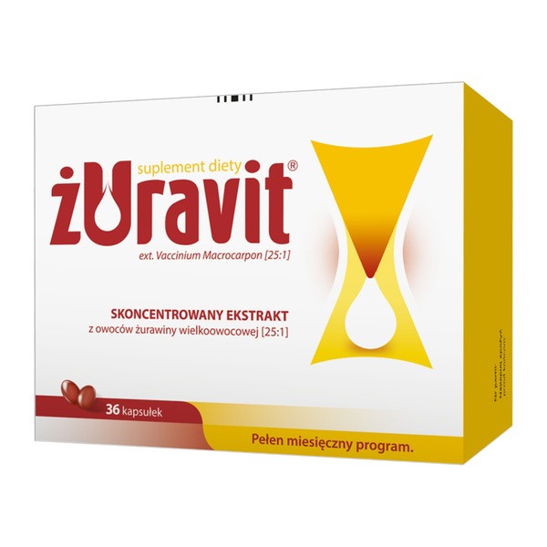 Żuravit, kapsułki elastyczne, 36 szt.