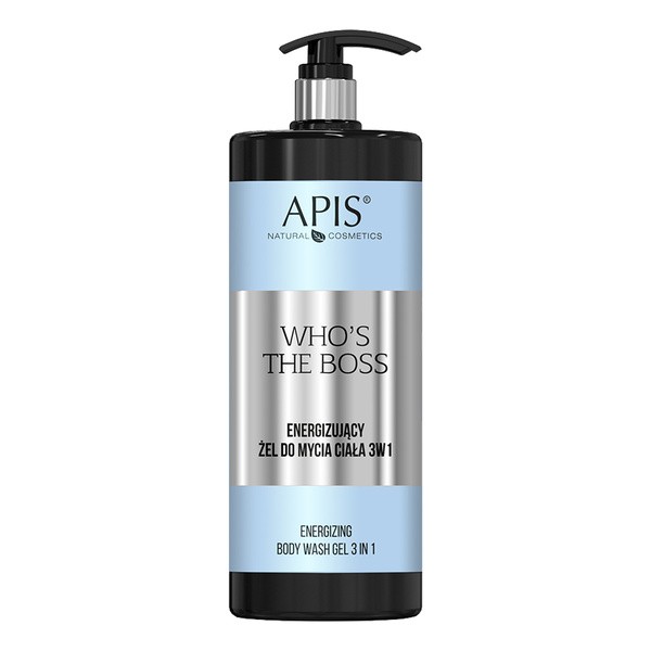 Apis Who's The Boss, żel energizujący do mycia ciała 3w1, 1 l