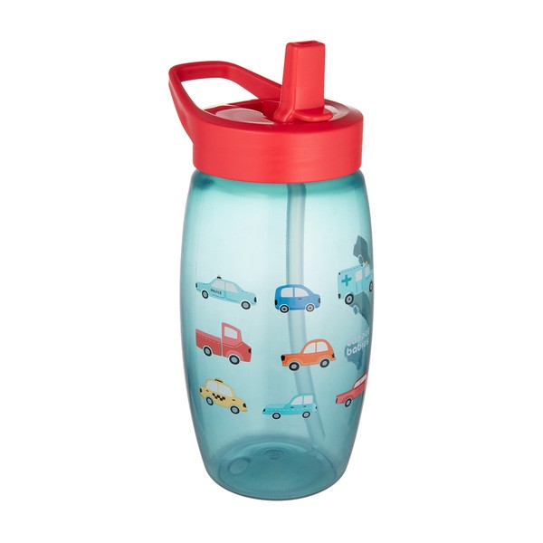 Canpol Babies, bidon ze składanym ustnikiem Samochody, 400 ml, 1 szt.