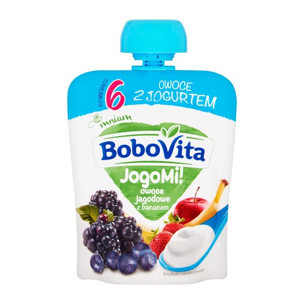 BoboVita JogoMi! Owoce z jogurtem, 6 m+, 80 g