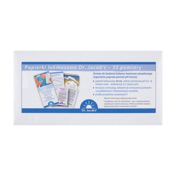 Dr. Jacobs, papierki lakmusowe, 33 szt.
