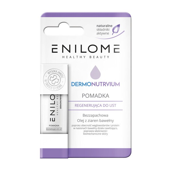 Enilome Healthy Beauty Dermonutrivum, pomadka regenerująca do ust, 4,5 g