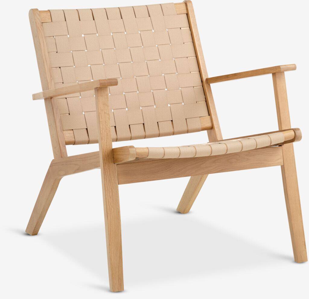 VADEHAVET VADEHAVET lænestol, naturstof/eg