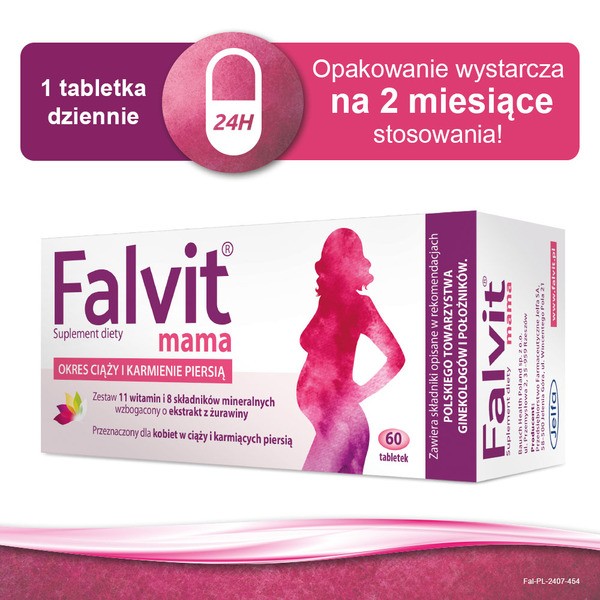 Falvit mama, tabletki powlekane, 60 szt.